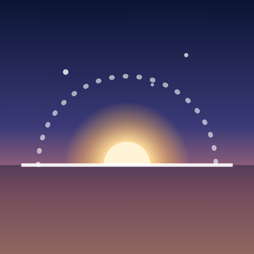 Daily Rewire app icon: a sun rising over the horizon